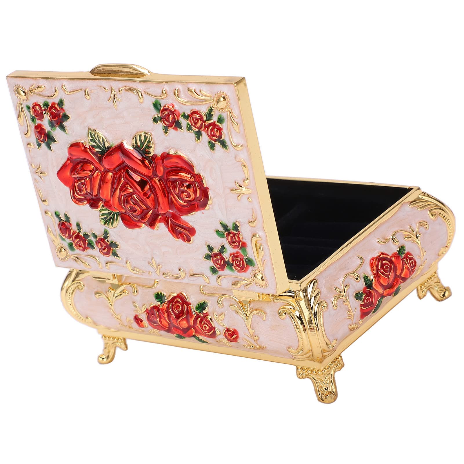 アンティーク雑貨 antique vintage Jewelry Box Rose Flower Amazon.com: Ladieshow Vintage Jewelry Box Vintage Roses Embossed
